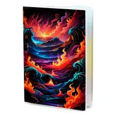 Обложка для паспорта ПВХ Вода и пламя MOB736