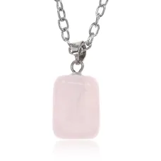 Кулон с камнем Розовый кварц BJK398-01