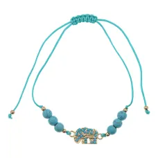 Браслет Слон с бирюзой BS718-01