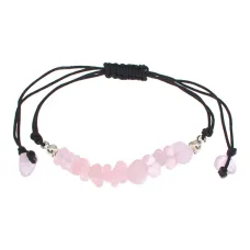 Браслет с камнем Розовый кварц BS719-06