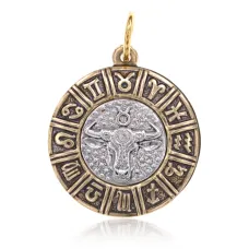 Кулон Знаки Зодиака Телец, d.23мм V-BJK01-02