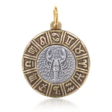 Кулон Знаки Зодиака Рак, d.23мм V-BJK01-04