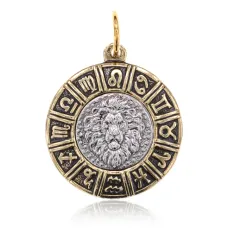 Кулон Знаки Зодиака Лев, d.23мм V-BJK01-05