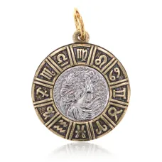 Кулон Знаки Зодиака Дева, d.23мм V-BJK01-06