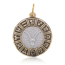 Кулон Знаки Зодиака Козерог, d.23мм V-BJK01-10