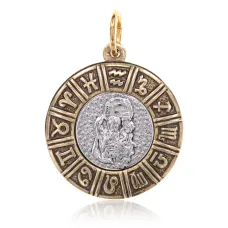 Кулон Знаки Зодиака Водолей, d.23мм V-BJK01-11