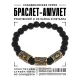 Рунический браслет Физическая энергия с синт.камнем Шунгит 8мм BSRH-023