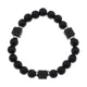 Браслет из лавы и шунгита, 8мм BJBS-432