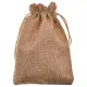 Мешочек из джута, 13х18см, цвет светло-коричневый MS073-13x18