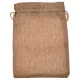 Мешочек из джута, 13х18см, цвет светло-коричневый MS073-13x18