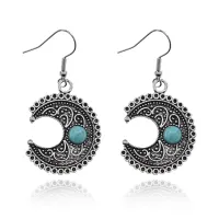 Серьги Полумесяц, 4,5х2х1см SE330