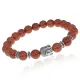 Браслет-амулет Будда с синт. камнем Коричневый авантюрин 8мм BSHE-01-01S