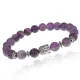 Браслет-амулет Будда с нат. камнем Аметист 8мм BSHE-01-03S
