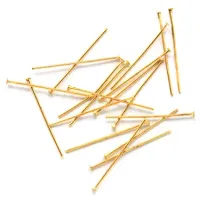Пин (штифт) для бижутерии Гвоздик 29мм, цвет золото FPN0002G