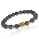Браслет-амулет Будда с нат.камнем Лабрадор 8мм BSHE-01-08G