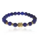 Браслет-амулет Будда с нат. камнем Лазурит 8мм BSHE-01-10G