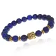 Браслет-амулет Будда с нат. камнем Лазурит 8мм BSHE-01-10G