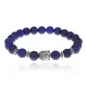 Браслет-амулет Будда с нат. камнем Лазурит 8мм BSHE-01-10S