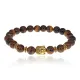 Браслет-амулет Будда с нат. камнем Тигровый глаз 8мм BSHE-01-19G