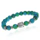 Браслет-амулет Будда с синтетическим камнем Хризоколла 8мм BSHE-01-21S