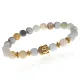 Браслет-амулет Будда с нат. камнем Амазонит 8мм BSHE-01-26G