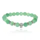 Браслет-амулет Череп с нат. камнем Нефрит 8мм BSHE-02-13S