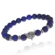 Браслет-амулет Лиса с нат. камнем Лазурит 8мм BSHE-04-10S