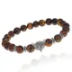 Браслет-амулет Лиса с нат.камнем Тигровый глаз 8мм BSHE-04-19S