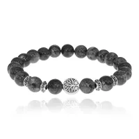 Браслет Дерево жизни с нат. камнем Лабрадор 8мм BSHE-05-08S