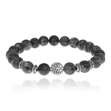 Браслет Дерево жизни с нат. камнем Лабрадор 8мм BSHE-05-08S