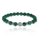 Браслет Дерево жизни с синт.камнем Малахит 8мм BSHE-05-12S