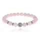 Браслет Дерево жизни с нат.камнем Розовый кварц 8мм BSHE-05-15S