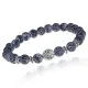 Браслет Дерево жизни с нат.камнем синий Африканский агат 8мм BSHE-05-27S