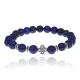 Браслет Клевер с нат. камнем Лазурит 8 мм BSHE-06-10S