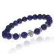 Браслет Клевер с нат. камнем Лазурит 8 мм BSHE-06-10S