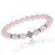 Браслет Клевер с нат.камнем Розовый кварц 8мм BSHE-06-15S