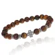 Браслет Клевер с нат.камнем Тигровый глаз 8мм BSHE-06-19S
