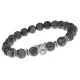 Браслет-амулет Леопард с нат. камнем Лабрадор 8мм BSHE-07-08S
