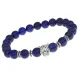 Браслет-амулет Леопард с нат.камнем Лазурит 8мм BSHE-07-10S