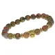 Браслет-амулет Леопард с нат. камнем Унакит 8мм BSHE-07-20G