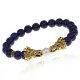 Браслет-амулет Драконы с нат.камнем Лазурит 8мм BSHE-08-10G