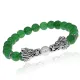 Браслет-амулет Драконы с нат.камнем Нефрит 8мм BSHE-08-13S
