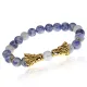 Браслет-амулет Драконы с нат. камнем Содалит 8мм BSHE-08-18G