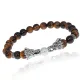Браслет-амулет Драконы с нат. камнем Тигровый глаз 8мм BSHE-08-19S