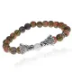Браслет-амулет Драконы с нат. камнем Унакит 8мм BSHE-08-20S