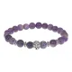 Браслет-амулет Лев с нат. камнем Аметист 8мм BSHE-09-03S