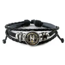 Кожаный браслет Руна Хагалаз BSK-0339