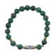 Браслет с 9-глазой бусиной Дзи, синт.камень Цоизит 8мм BSHE-11-22