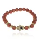 Браслет-амулет Хамса с синт. камнем Коричневый авантюрин 8мм BSHE-G-01