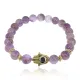 Браслет-амулет Хамса с нат. камнем Аметист 8мм BSHE-G-03
